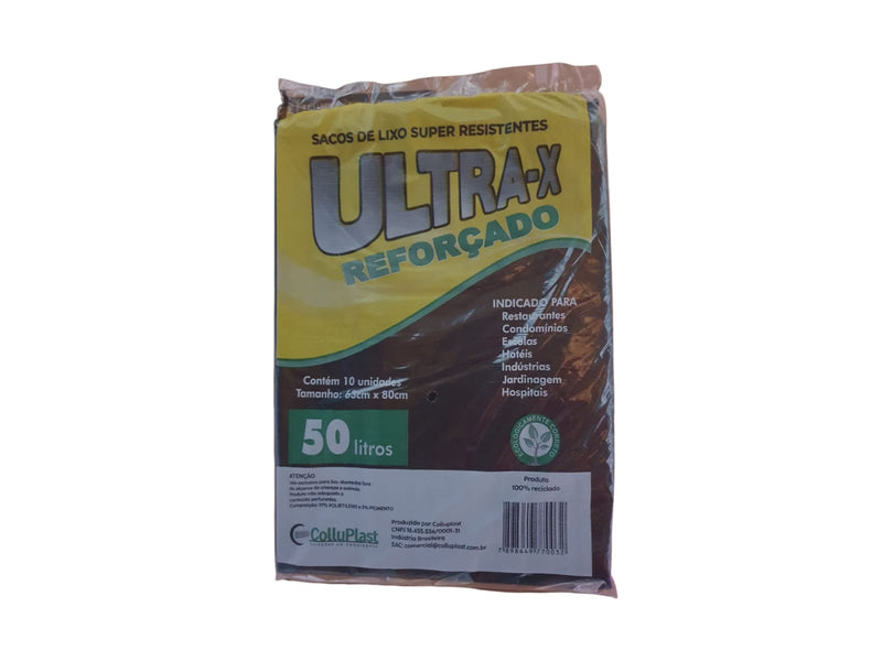 Saco de Lixo Reforçado - 50 Litros