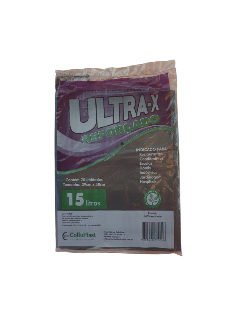 Saco de Lixo Reforçado - 15 Litros